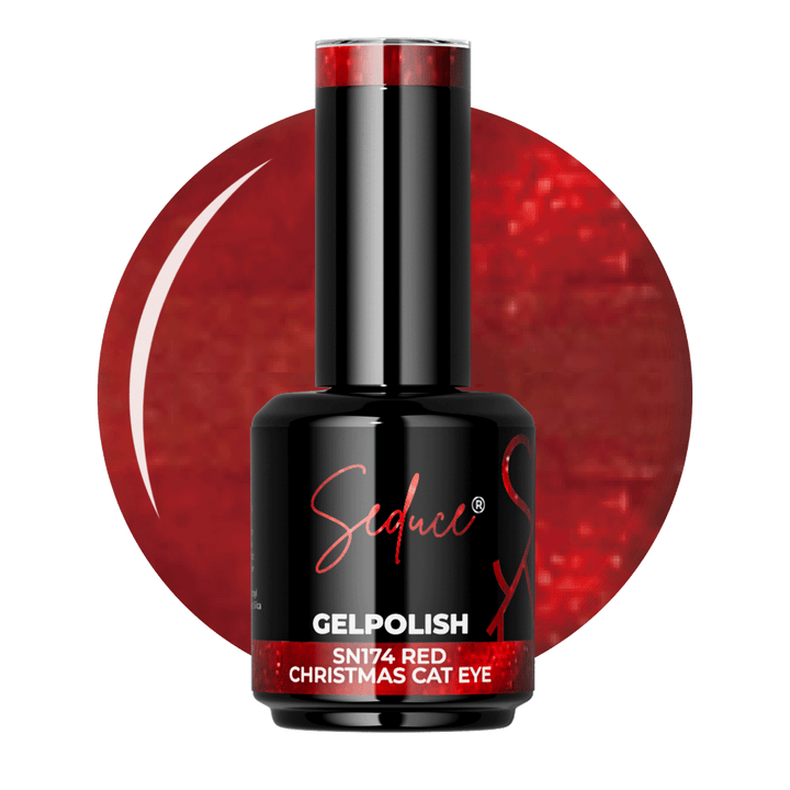 SN174 Red Christmas Cat Eye | HEMA Free