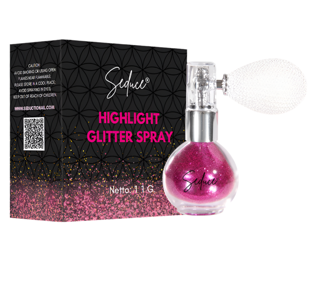 Glitter Highlight Spray - Fuchsia pink