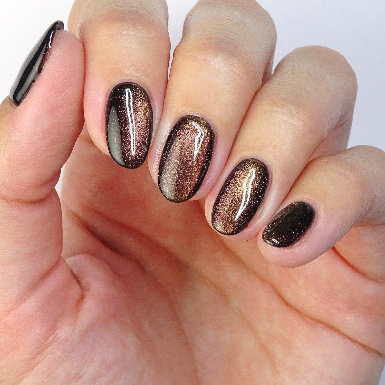 SN137 8D Brown Galaxy Cat Eye - Seductionail